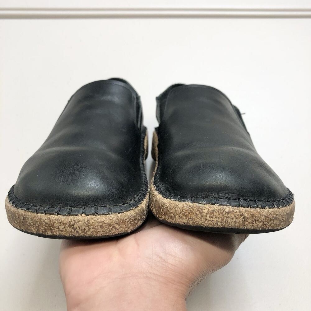 Birkenstock Shoes Women’s 6 Callan Slip On Loafers Black Leather Casual Comfy - Picture 3 of 9